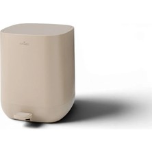 Vivarel Vera Çelik Çöp Kovası - Taupe 7 L