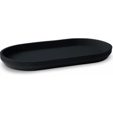 Vivarel Vera Oval Banyo Tepsisi - Siyah