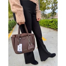 Just Polo Kadın Yeni Sezon 3 Bölmeli Yumuşak Deri Lüks ve Şık Dokunuş El & Omuz Çantası Shoulder Bag