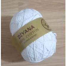 Bosphorus Diyana %100 Pamuklu Süper Kroşe,ip Beyaz Renkli 100GR