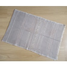 Bosphorus Bej Renkli Nakışlı Runner,sehpa Örtüsü  45X138CM