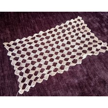 Bosphorus El Işi Dantel Tığ Işi Bej  22X12,5CM
