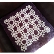 Bosphorus El Işi Dantel Tığ Işi Beyaz  43X41CM