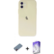 Marsilyan™- iPhone 12 Kılıf Atlas Minimal Prime - Siyah Bilvis 5in1 3D Magic Cam Ekran Koruyucu + Metal Kamera Lens Koruma Cam - Kı