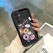 Ucuc Samsung Galaxy S25 Uyumlu Siyah Silikon Şık Baskı Kılıf Darbeye Dayanıklı Kamera Korumalı