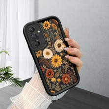 Ucuc Samsung Galaxy A54 Uyumlu Siyah Silikon Şık Baskı Kılıf Darbeye Dayanıklı Kamera Korumalı