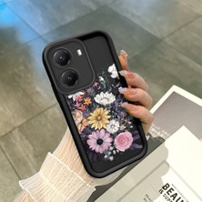 Ucuc Poco X7 Pro Uyumlu Siyah Silikon Şık Baskı Kılıf Darbeye Dayanıklı Kamera Korumalı