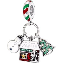 Fubena Kardan Adam, Karlı Ev ve Noel Ağacı Sallantılı Charm