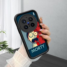 Ucuc Vivo X200 Pro Uyumlu Siyah Silikon Şık Baskı Kılıf Darbeye Dayanıklı Kamera Korumalı