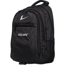Escape 307 Unisex Okul Çantası Siyah Renkli Laptop Bölmeli Sünger Destekli Geniş Kapasite