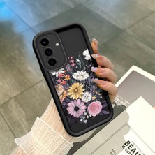 Ucuc Samsung Galaxy A56 Uyumlu Siyah Silikon Şık Baskı Kılıf Darbeye Dayanıklı Kamera Korumalı