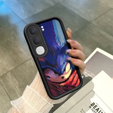 Ucuc Vivo Y31/Y21D Uyumlu Siyah Silikon Şık Baskı Kılıf Darbeye Dayanıklı Kamera Korumalı