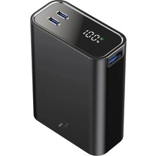 Durukar®  PW501 20.000 Mah Dijital Göstergeli 2 Adet 45W Type-C ve 22.5W USB Çıkışlı Şarj Pd Hızlı Şarj Powerbank - Siyah