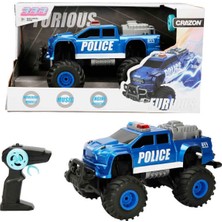Crazon 1:16 Sesli ve Işıklı Furious USB Şarjlı Uzaktan Kumandalı Off-Road Polis Arabası 36 cm