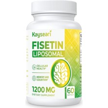 Kayseari Kaysearı Lıposomal Fisetin 1200MG Antioxidants Immunity Health Aging Cognitive Support 60 Capsul.made In Usa.