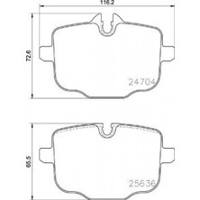 Valeo Depomix Fren Balatasi Arka Bmw G30 G32 G11 G12 G16 G01 G02 G05 G06 G07 Ix I20