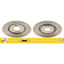 Frendi Depomix Ön Fren Aynasi Corsa D 1.0-1.2-1.3cdti-1.4 06 257X22X6DL Hali