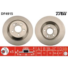 TRW Depomix Fren Diski Arka Mercedes S-Class W221 C216