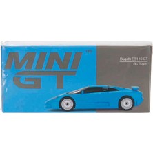 1:64 Mini Gt Bugatti EB110 Gt Blue Bugatti Diecast Model Araba