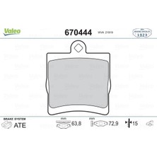 Valeo Depomix Fren Balatasi Arka Mercedes W203 CL203 C209 W210 R171