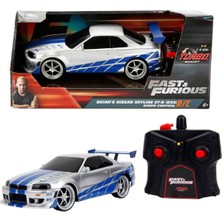 Jada Toys 1:24 Fast & Furious Brian’s Nissan Skyline GT-R (R34) Uzaktan Kumandalı Araba 6+ Yaş İçin