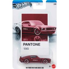 Hot Wheels 1:64 Pantone Diecast Araba Tekli Paket 69 Ford Mustang Boss 302 Erkek Çocuklar için Eğlenceli Oyun JKY47 - JKY48