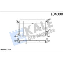 Kale Depomix Motor Radyatoru Ac Transit Turbo T12 T15 2.5d 97 01 Manuel Uzun Tip 2 Sira Cu Pl