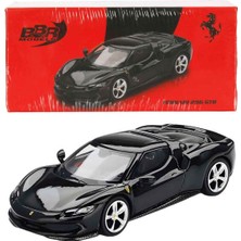 1:64 Mini Gt Ferrari 296 Gtb Nero Daytona Diecast Model Araba