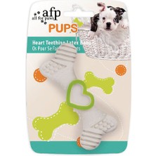 Depomix Afp Pups-Heart Teething Lateks Kemik Yru K.yeşil