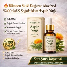 Biorganix Life Aspir Yağı 20 ml – %100 Saf & Soğuk Sıkım Doğal Güç