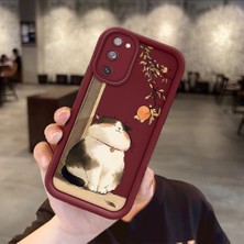 Ucuc Samsung Galaxy S20 Fe 4g/5g Uyumlu Darbeye Dayanıklı Kamera Korumalı Bordo Silikon Desenli Kılıf