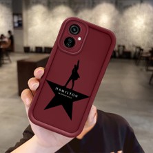 Ucuc Tecno Camon 19 Neo Uyumlu Darbeye Dayanıklı Kamera Korumalı Bordo Silikon Baskı Desenli Kılıf