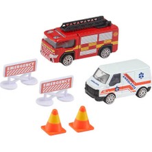 1:64 Teamsterz Aksesuarlı Kurtarma Aracı Seti