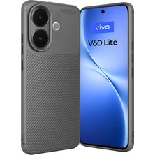 Durukar®  Vivo V60 Lite Auto Focus Karbon Kapak - Gri