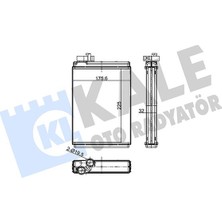 Kale Depomix Kalorifer Audi A4-A5-Q5 Kalorifer Al/brz 225X175.6X32