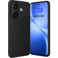 Durukar®  Vivo V60 Lite Auto Focus Karbon Kapak - Siyah