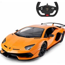 Rastar 1:14 Uzaktan Kumandalı Lamborghini Aventador Araba 34 Cm. - Turuncu