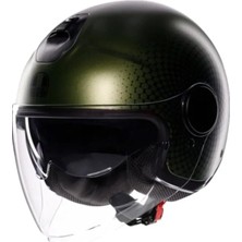Calperia Açık Motosiklet Kaskı, Andora Matt Green Renk, Xl Boy