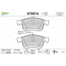 Valeo Depomix Ön Balata Doblo 1.4 1.3d 1.6d 2.0d 10 Combo 1.4 12 1.3cdti 12 1.6cdti 12 2.0cdti 12