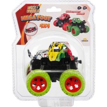 Maxx Wheels Big Foot 4x4 Sürtmeli Araba - Kırmızı Tekerlek Renkli Araba