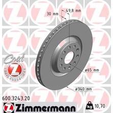 Zimmermann Depomix Ön Fren Aynasi Hali Passat 1.4 Tsi/1.6 Tdi/1.8 Tsi/2.0 Tsi/2.0 Tdi/3.6 Fsi 4motiön 10- Passat cc 1 986479734-DF6133S