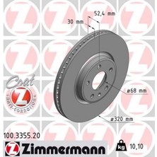 Zimmermann Depomix Ön Fren Aynasi A4-A5-A6-A7-Q5 320X30X28XHALI 986479753-DF6148