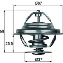 Mahle Depomix Termostat 80 C Mercedes OM616 W123 W460