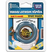 Calperia 15 kg Taşıma Kapasitesine Sahip Köpük Montaj Bandı, 19 mm x 2 M