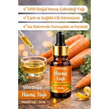 Biorganix Life Havuç Yağı 20 ml – %100 Doğal Havuç Çekirdeği Yağı Cilt ve Saç Bakımı Için