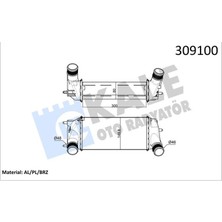 Kale Depomix Turbo Intercooler Radyatoru Courier 14 Fiesta 13 B Max 12 1.0 Ecoboost