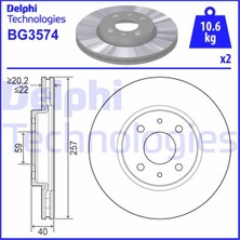 Delphi Depomix Ön Fren Aynasi DOBLO-LINEA-FIORINO-BIPPER-NEMO-LINEA-500-BRO-MITO-IDEA 15JNT 257.5X22X4DLXHALI 46401356-46542383-46831041-4249.74-4249.73