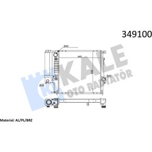 Kale Depomix Motor Su Radyatoru Bmw M40 E30 M50 M52 E36 Otomatik Sanz.
