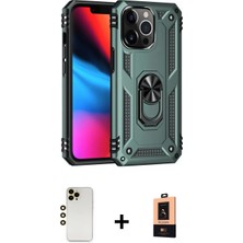 Marsilyan™- iPhone 13 Pro Max Kılıf Ahenk Klasik Koleksiyonu - Şeffaf Maxco Cam Ekran Koruyucu + Shine Kamera Lens - Gd
