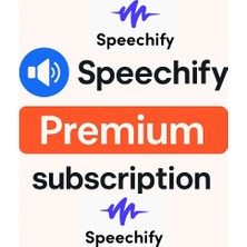 Speechify - 1 Aylık Premium Üyelik